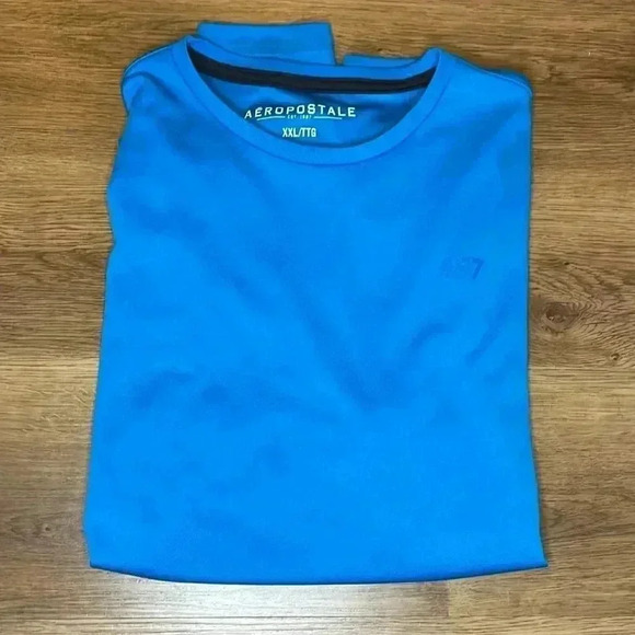Aeropostale A87 Men’s XXL Turquoise Long Sleeve Crew Neck Shirt - Picture 1 of 8